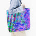 Neon Floral Bomb Canvas Tote Bag